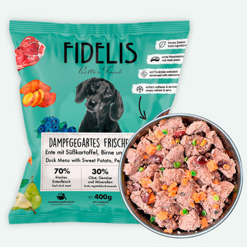 12x (400g gefroren) Ente mit Süßkartoffel (Palette)